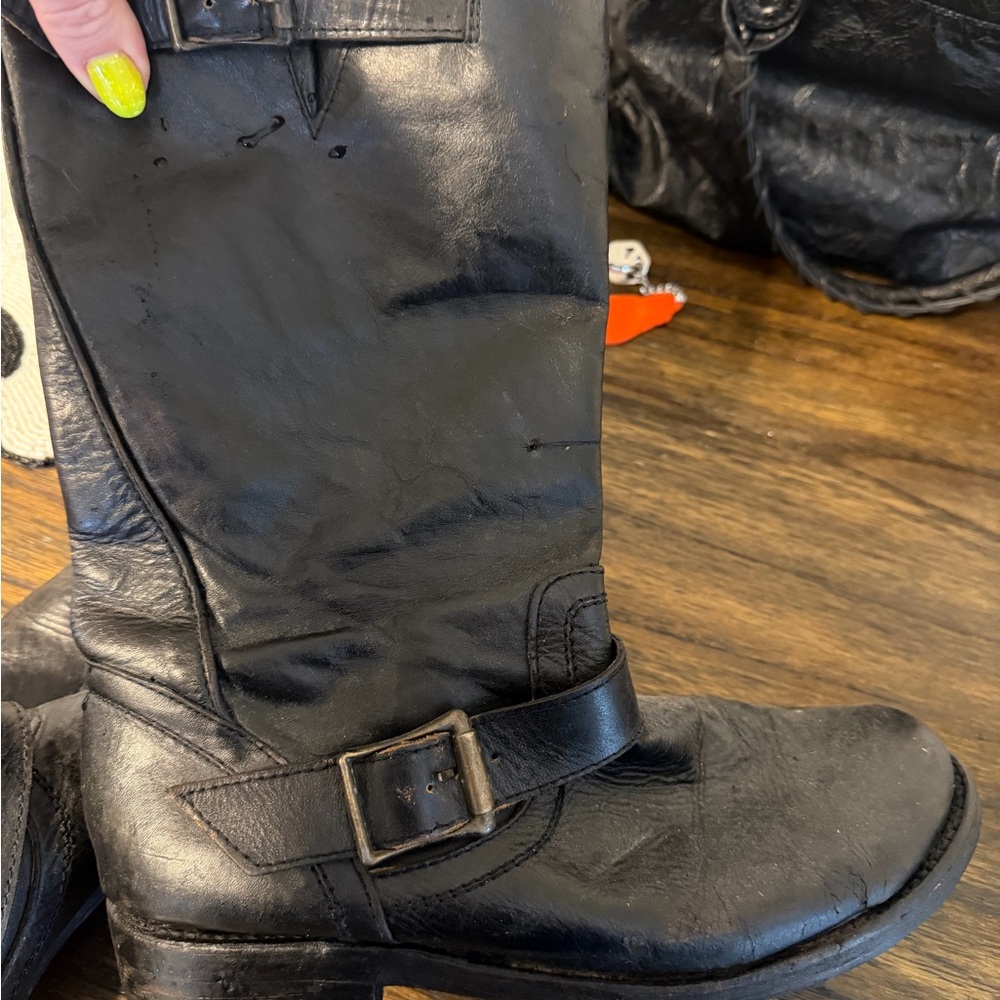 Black frye style  Veronica  Boots 9.5